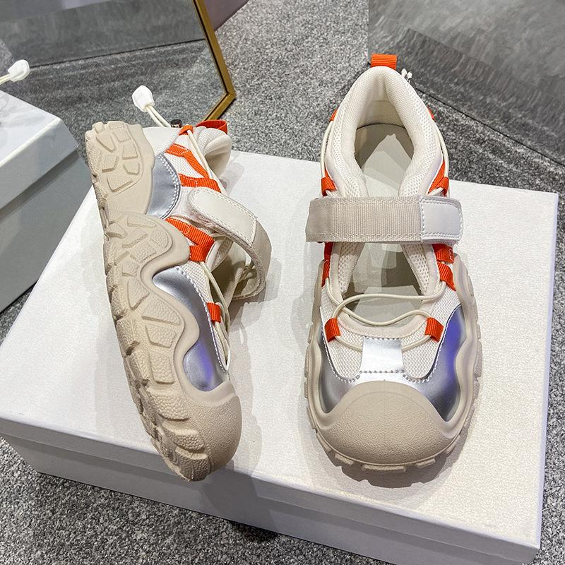 2025 summer new hiking shoes breathable women's mesh breathable student board shoes casual shoes ugly cute ins tide BR511