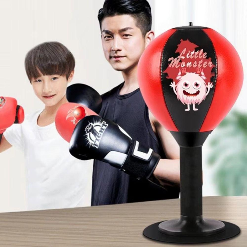 Inflatable Desktop Punching Bag Wall Mountable Desk Boxing Punch Ball  Boxing Practice