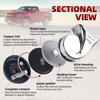 12V Copper Coil Double Horn 120dB Loud for Nissan ATV Motorcycle - Dual Tone Snail Horn Waterproof Car Truck Van EV