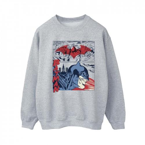 DC Comics Womens/Ladies Batman Comic Strip Sweatshirt