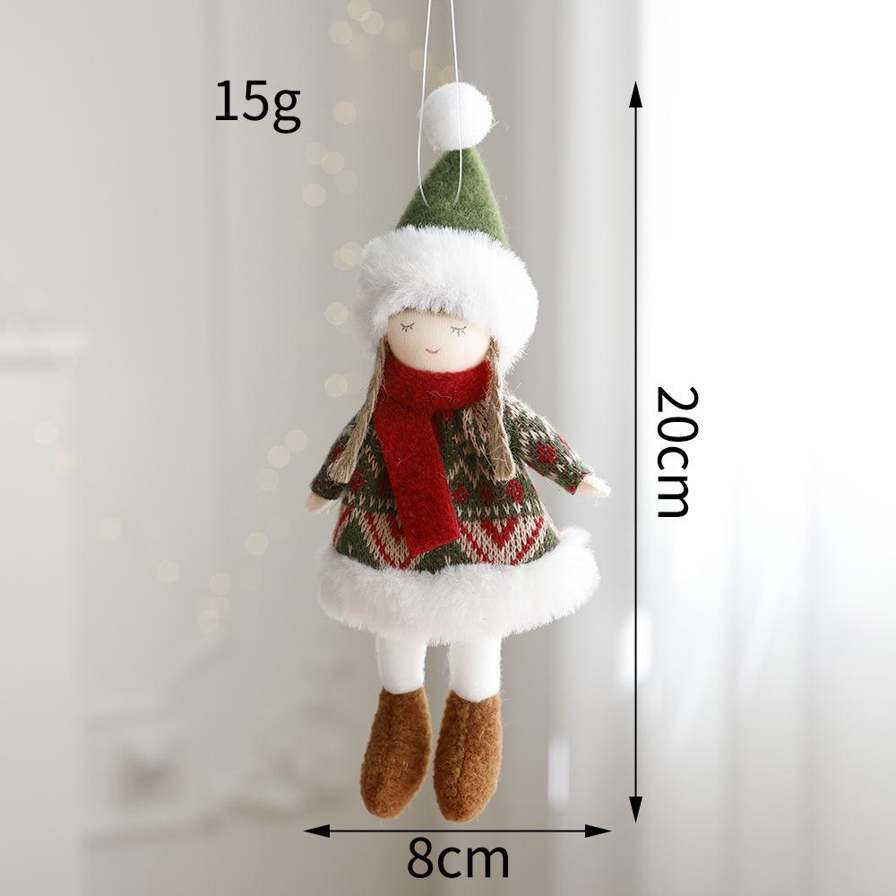 Christmas Plush Ornaments: Reindeer, Santa, Snowman & Tree