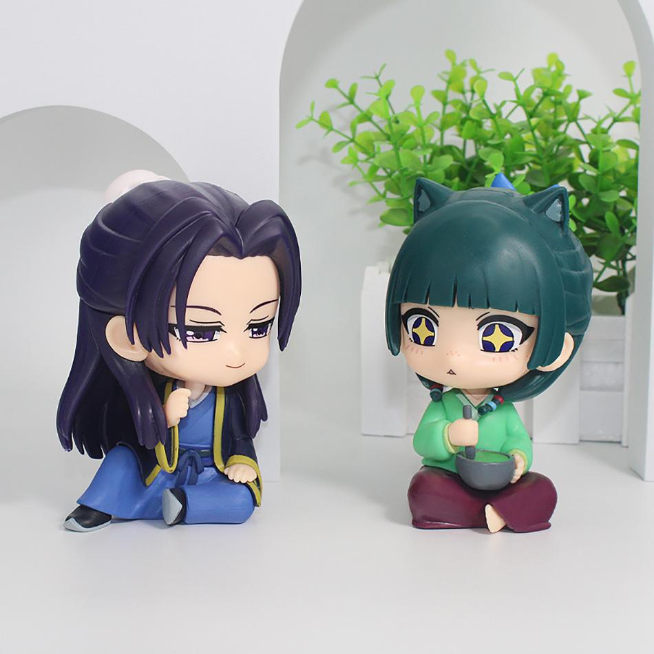 Version The Apothecary Diaries Maomao Jinshi Mini Figure Anime Periphery Kawaii Sitting Toys Desktop Car Ornaments Model Gifts Q Kid Friendly 2