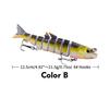 Plastic Multi Jointed 12.5cm 21.5g Lures Artificial Wobbler Fishing Hard Bait