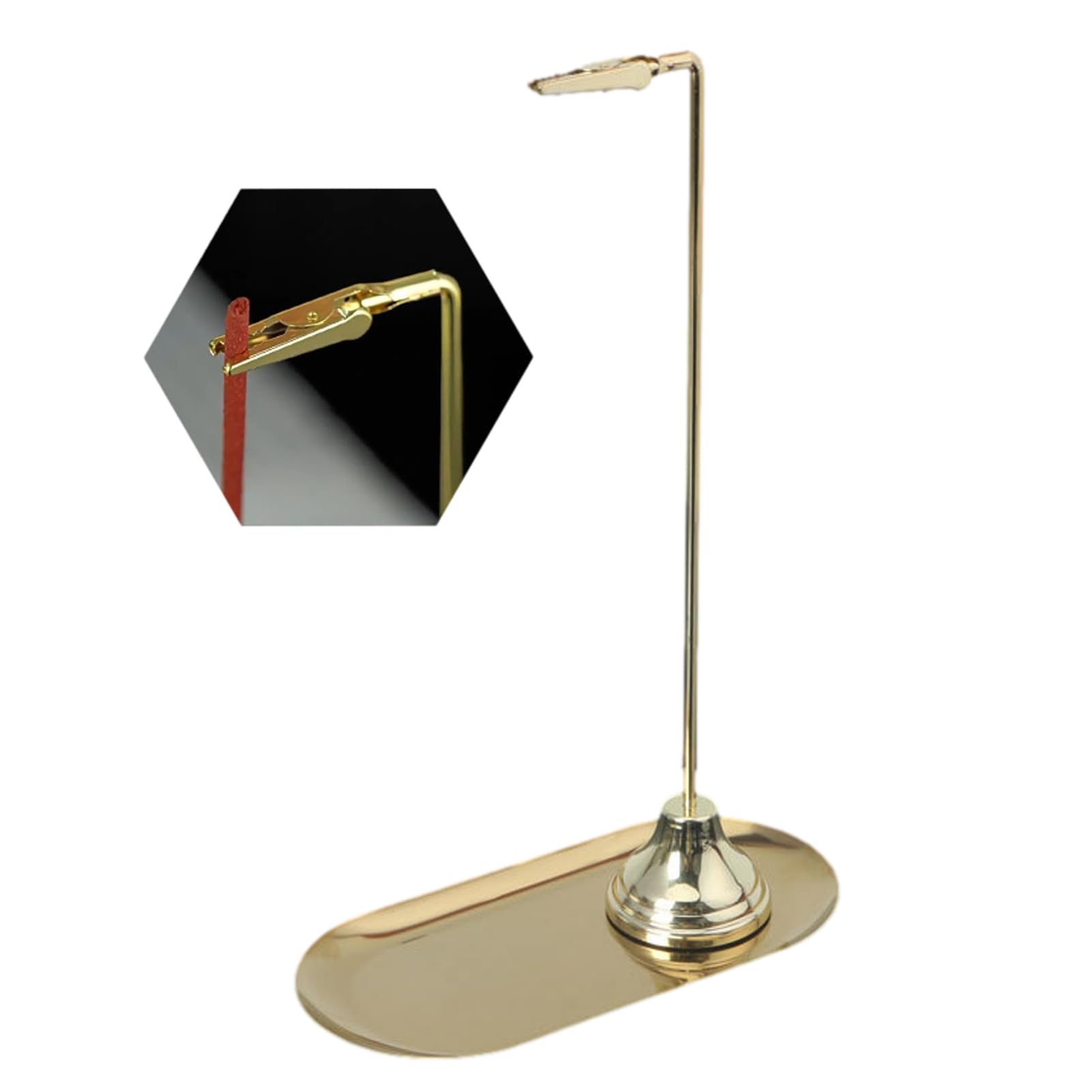 

(TUISKU) Brass Hanging Incense Holder with Dish for Living Room, Bedroom, Feng Shui, Relaxation, and Healing