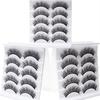 Yousheng 5 Pairs False Eyelashes All-match Natural Long 3D Mink Lashes Curling Fake Eye Lashes Makeup Tool for Party