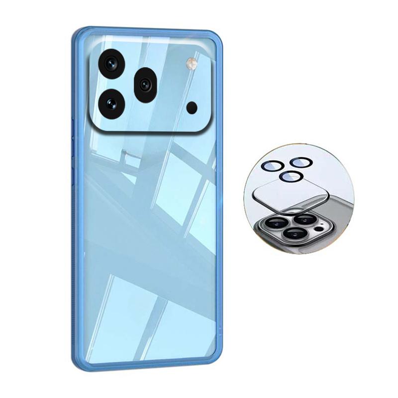 For Honor 600 Pro Case Camera Protection Semi Transparent Soft Silicone Shockproof with Lens Protector Films for Honor 600 Pro Back Cover