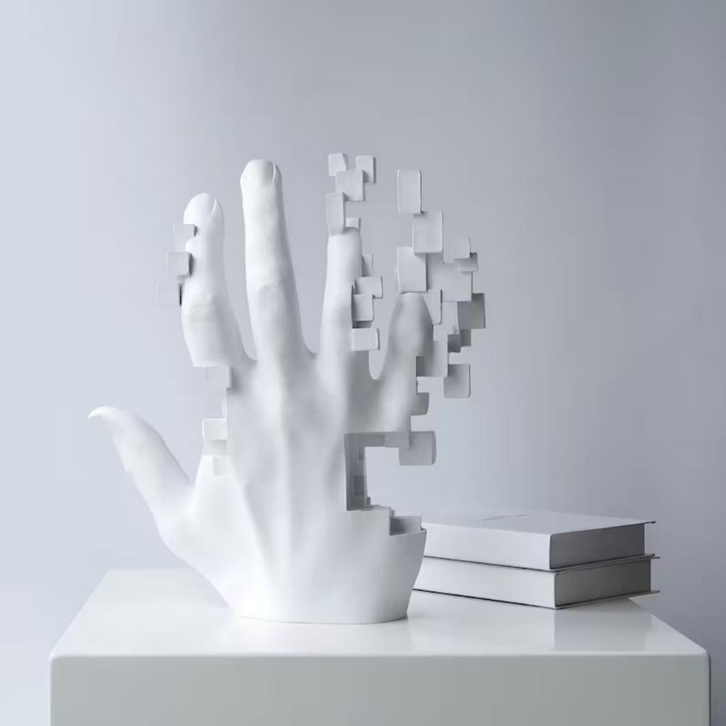 Mosaic Hand Sculpture Home Decor Modern Abstract Art Table Decorations for Home Decor Hotel Office Living Room TV Cabinet