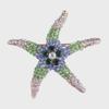 Broche Étoile de Mer Diamant Alliage Écologique: Accessoire de mode polyvalent pour femmes