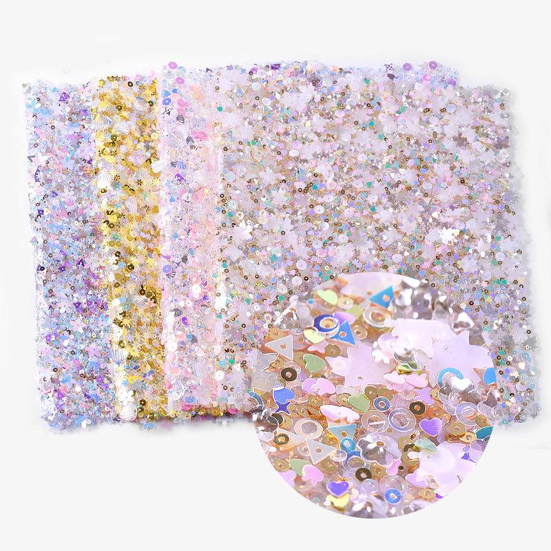 Nail Art Starfish Snow Blend Sequin Table Mat Nail Art Accessories Marine Shell Sequin Nail Mat