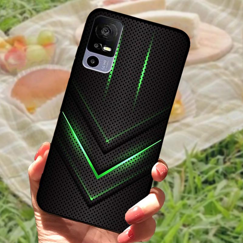 For TCL 40R Case TPU Soft Silicone Marble Phone Cover Case for TCL 405 406 408 403 TCL40R Shockproof Funda Love T771K Bumper