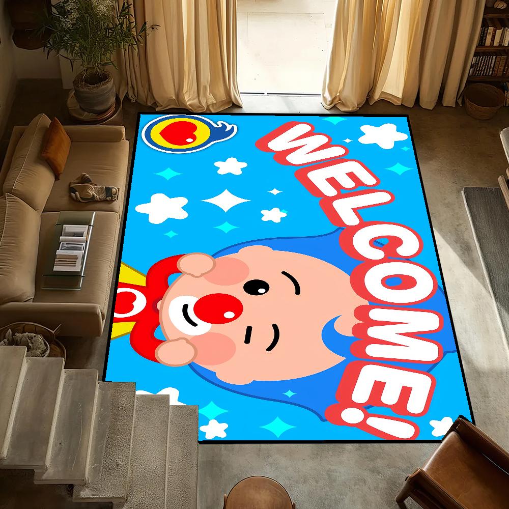

cute small carpet Anti-Slip Kitchen cartoon Plim Bedroom Handmade Tufted p-Plim Rug baby Carpet Living Room Entrance Decoration 40cm x 60cm