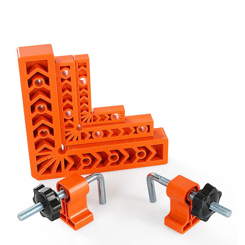 Plastic Right Angle Ruler Holder 90°Auxiliary Positioner Tool Overline L-Shaped Spacer Fixed Angle Gripper Woodworking Tools