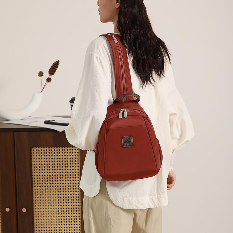 

Multi-use Backpack Women s Chest Bag Outdoor Travel Commuter Crossbody Bag червоний