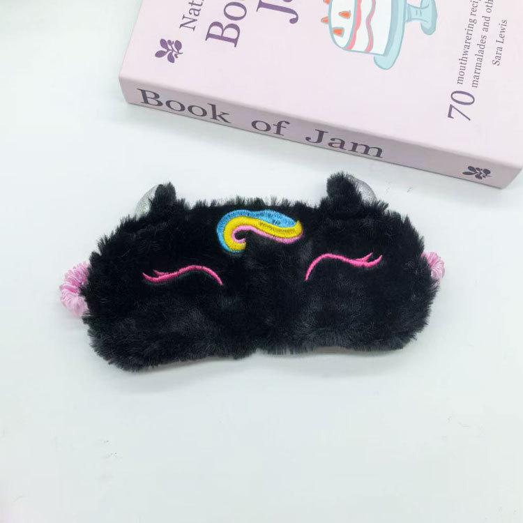 Plush Squinting Eye Mask: Breathable, Light-blocking, and Comfortable for Autumn/Winter Sleep.