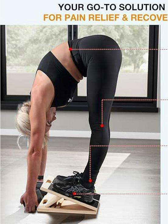 Katlanabilir Ahşap Eğim Tahtası ve Baldır Germe Aleti