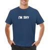 I'm shy T-shirt customizeds summer top sports fans graphic t-shirts funny