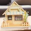 Led Night Light For Kids Nightstand LED Night Lamp Wooden Cottage Shape Doll House Model Night Light Bedroom Table Lamp For Desk