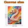 Pearl Art Painting Home Wall Decor Chinese Dragon Pearl Gemstone Painting Picture Crafts Adult/Beginner Gift Creative Home Decor Unframed