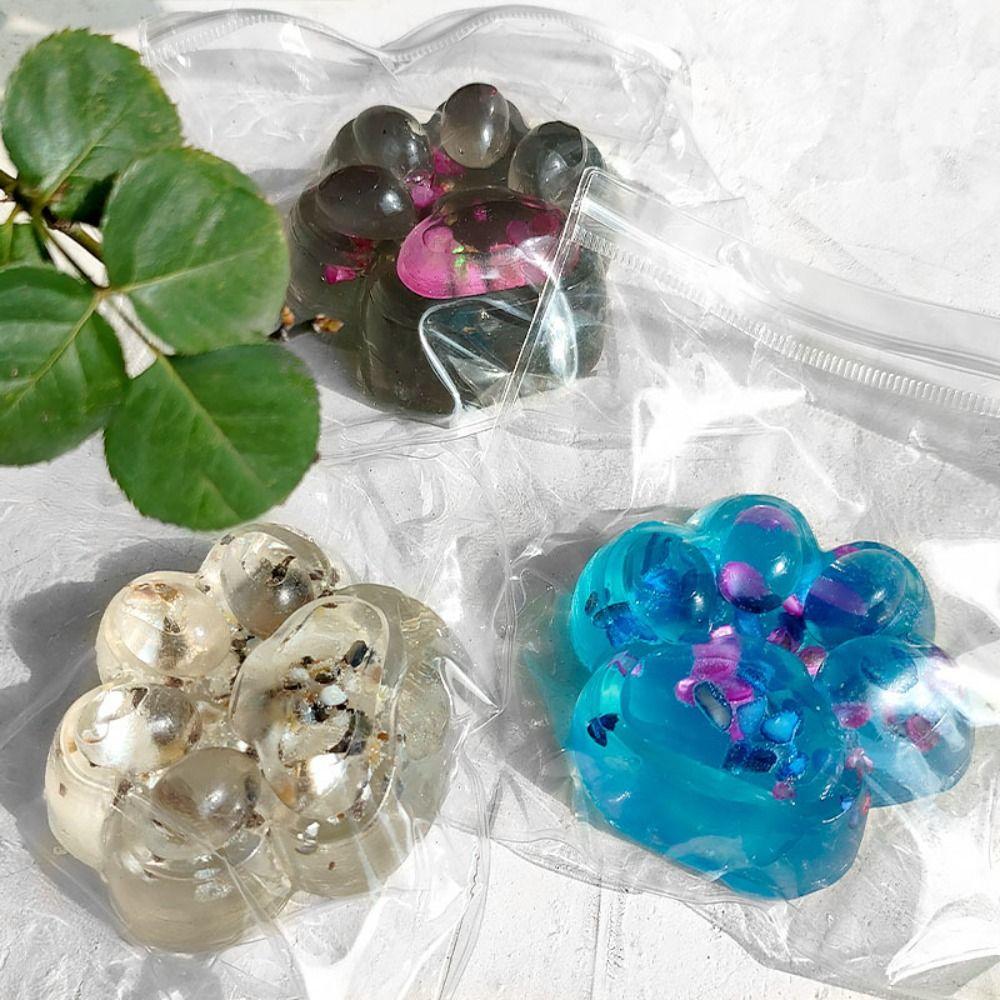 

Transparent Cat Paw Fidget Toy Kneading Cat Paw Pinch Toy Cat Paw Squeeze Toy Practical Jokes 7cm random