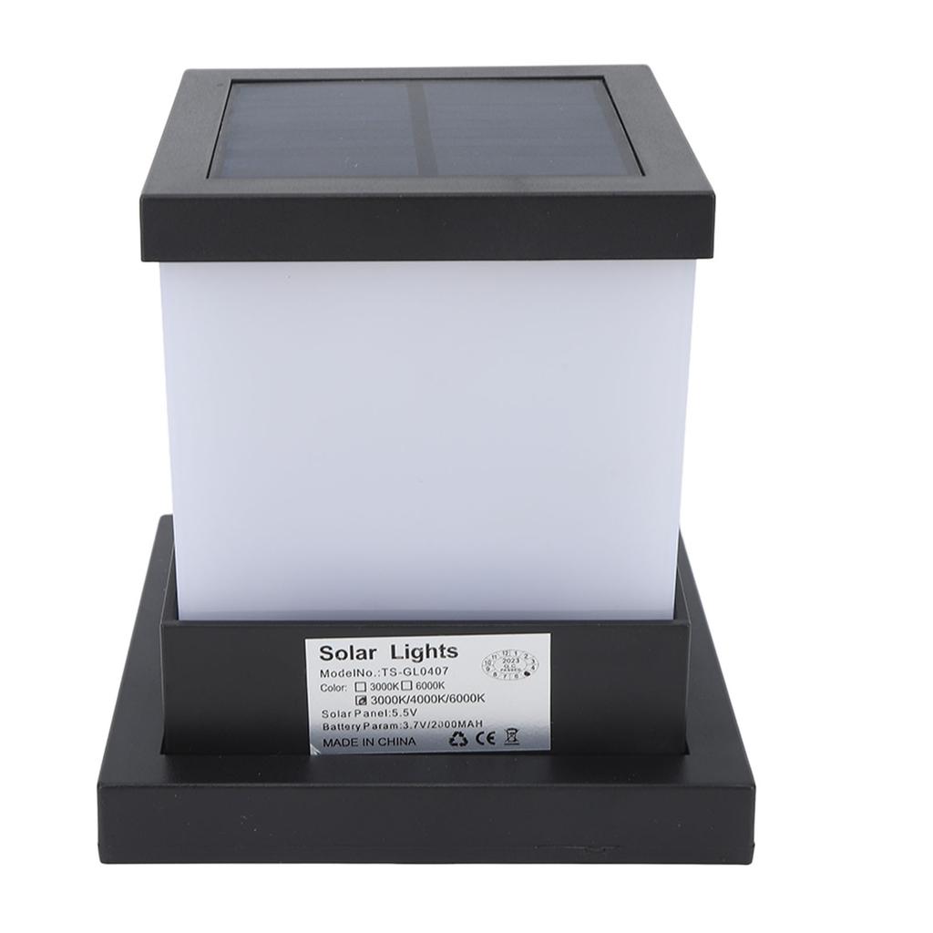Outdoor Waterproof Solar Post Cap Light LED Solar Lamp Post Light Decorative Courtyard Landscape