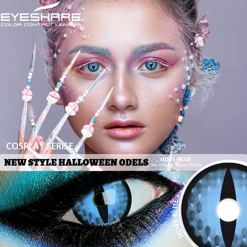 Eyeshare Color Contact Lenses For Eyes 1Pair Anime Cosplay Colored Lenses WHITE Red Halloween Lenses Contact Lens Beauty Makeup