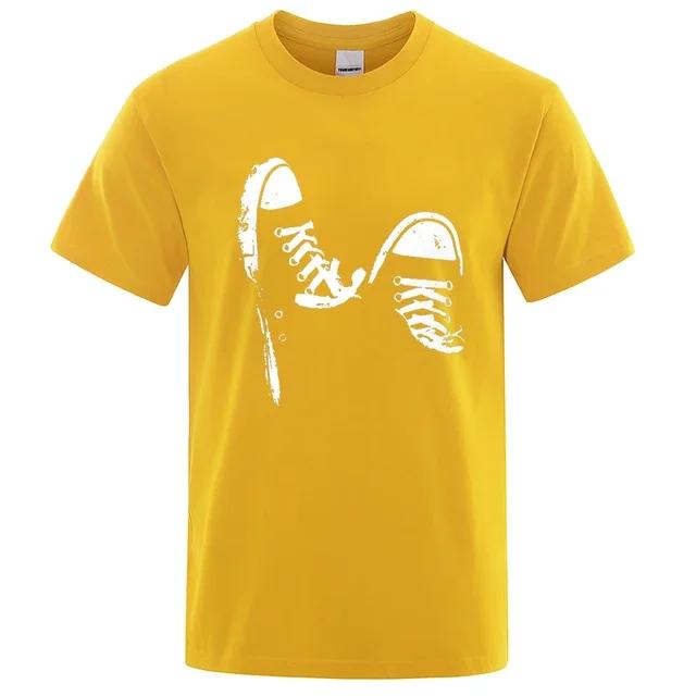 Hot Sale 100% Cotton Casual Short Sleeve Skate Shoes Men T Shirt Summer Breathable Clothes O-Neck Oversized Short Sleeves Unisex