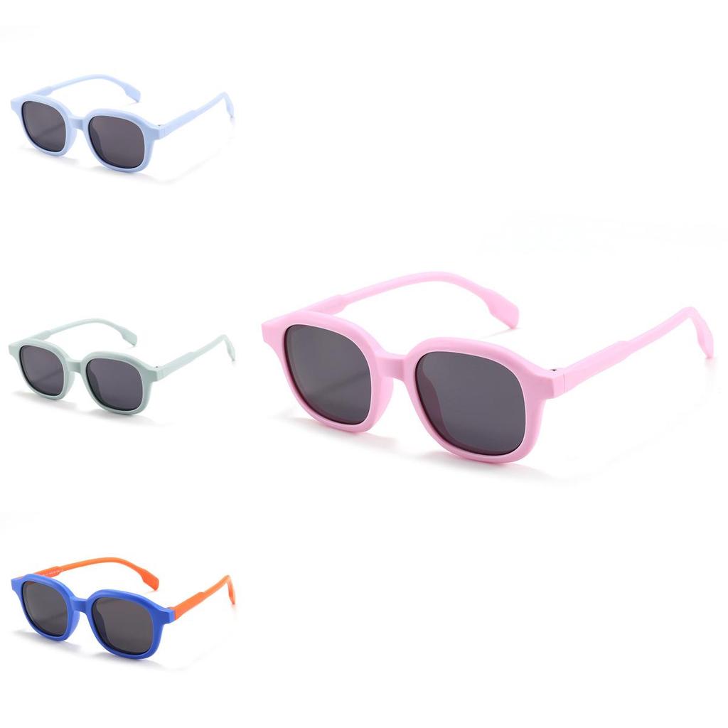 Children Trendy Oval Design Polarized Sunglasses Summer Outdoor Protection Uv
