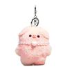 Stylish Pig Keychain with Sunglasses Soft Stuffed Toy Backpack Pendant Kids Gift Fashionable Accessory for Women Girl
