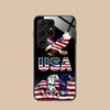 USA America Flag Mobile Cell Phone Case for Samsung Galaxy S26 S25 S24 S23 S22 S21 S20 Note20 Plus FE Ultra Glass Colorful Cover