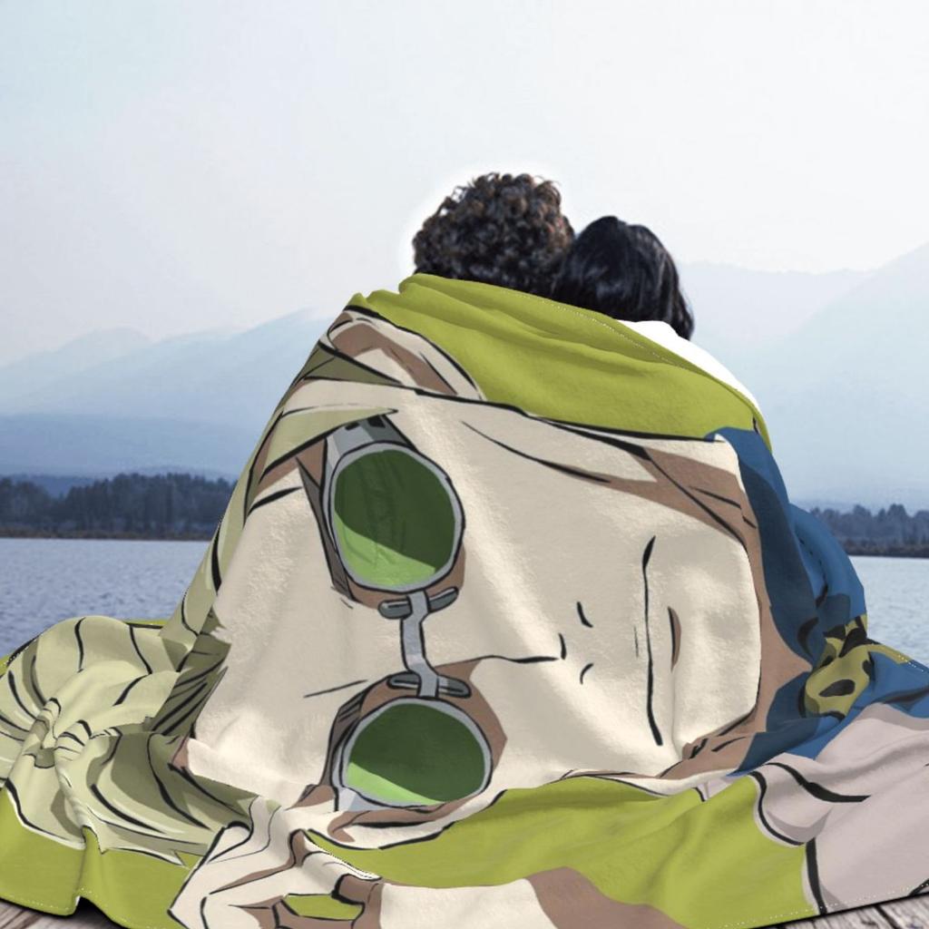 Nanami Kento Jujutsu Kaisen Decke Weiche Warme Flanell Überwurfdecke Tagesdecke für Bett Wohnzimmer Picknick Reisen Zuhause Sofa