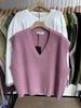 Xiao Wang's 19364 Spring Korean Plus Size V-Neck Casual Loose Knit Sweater Vest