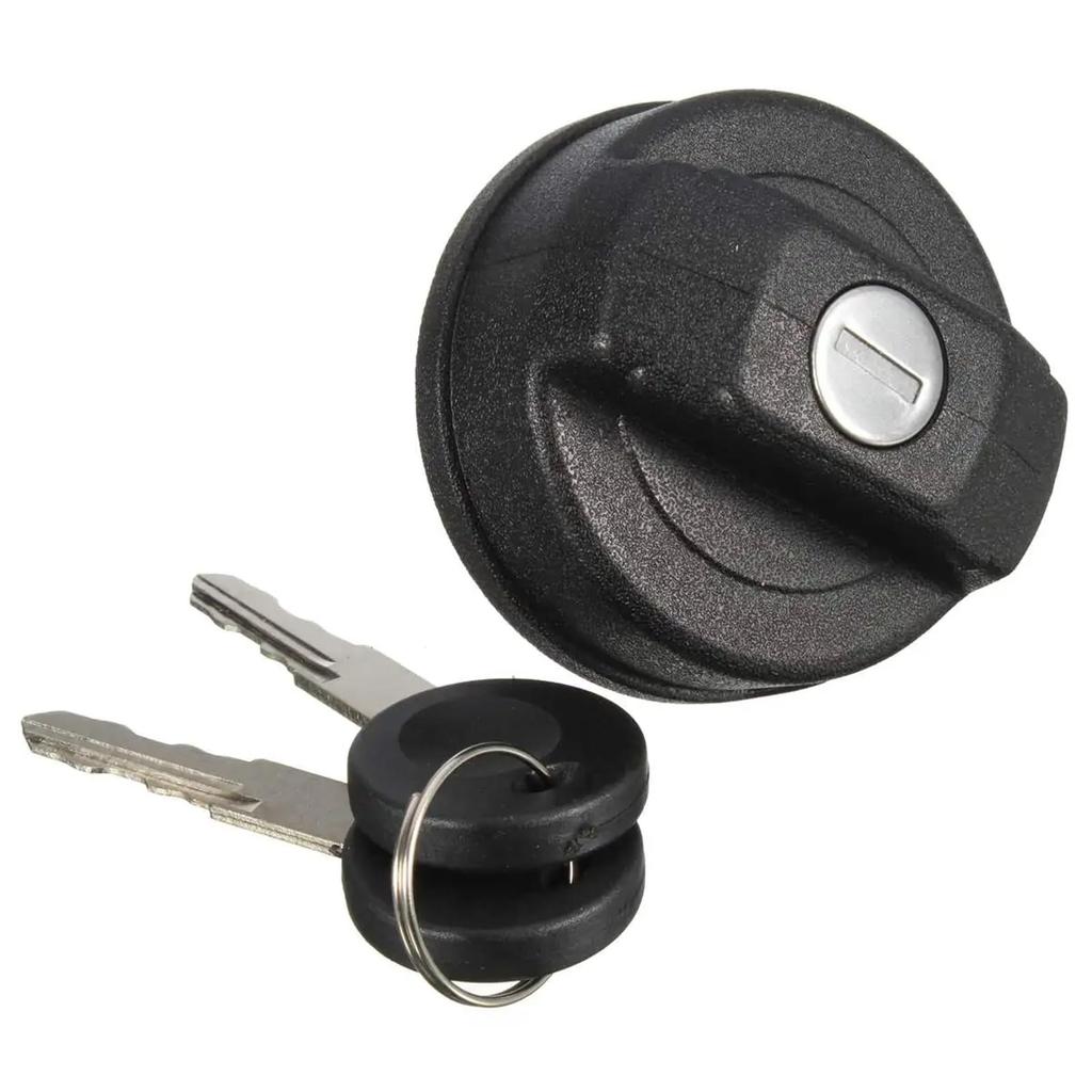 VW LUPO BEETLE Compatible POLO Car Fuel Tank Filler Cap Cover with Two Lockable Keys 1995-2003