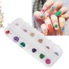 12 Colors  Box Dried Flower Nail Decoration DIY Nail Art Decoration AccessoriesD Style