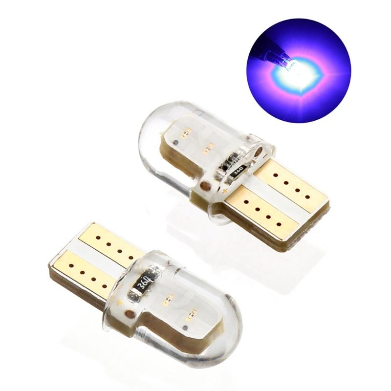 10Pcs Silicone Bright License Lamp Bulbs T10 LED Light Bulb LED Parking Bulb Auto Wedge Clearance Lamp Easy to Use
