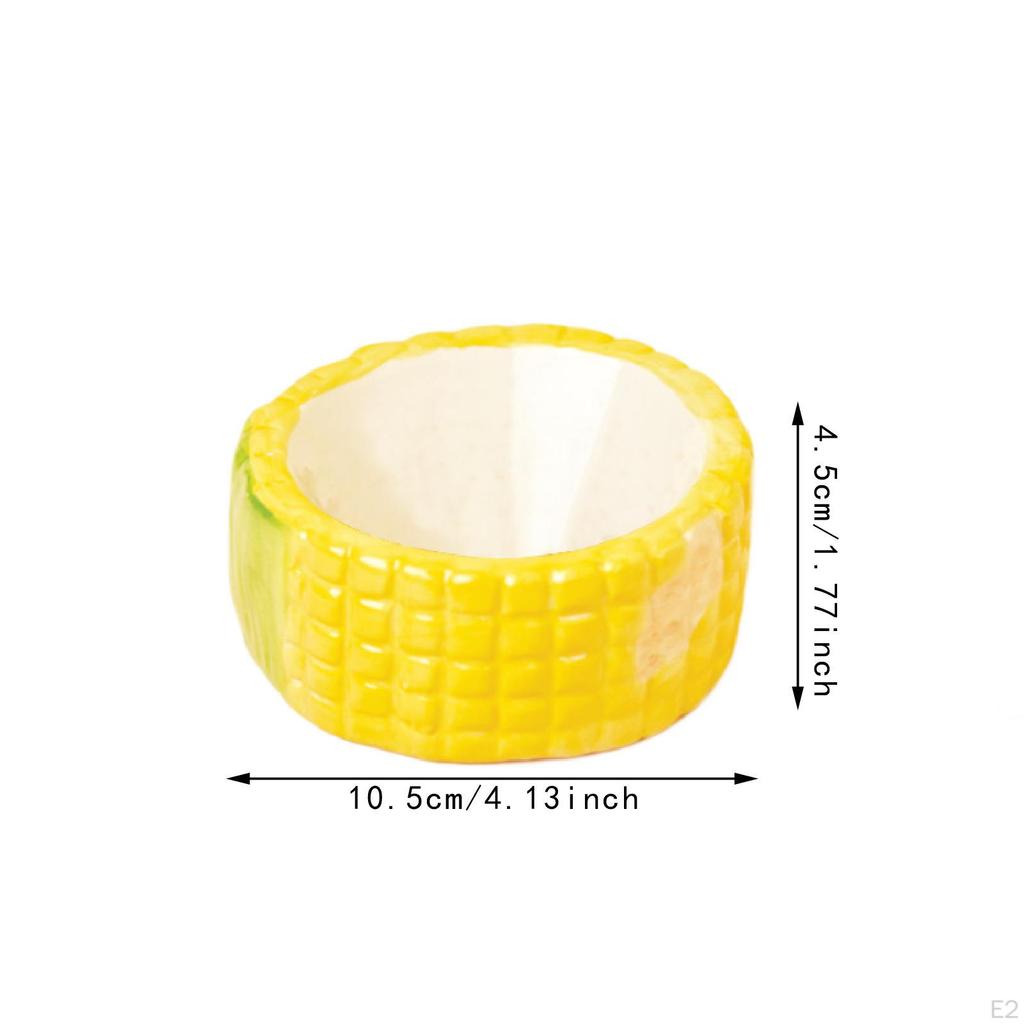 Ceramic Hamster Food Bowl, Gerbil Dish, Easy To Clean Small Animal Feeding Bowl for Ferret