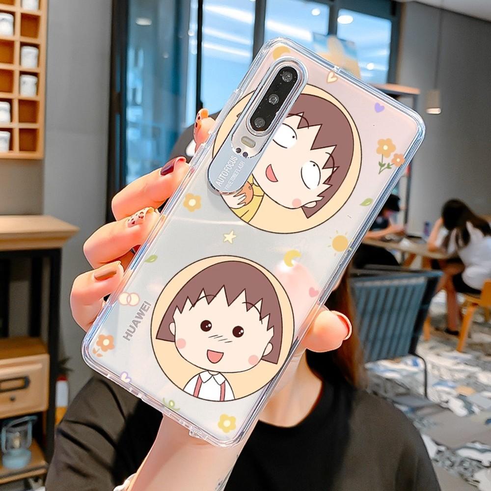 Cartoon Chibimaruko Chan Phone Case for Samsung S10 20 22 23 A10 40 for Xiaomi10 Note10 for Huawei P50 20 Honor60 70