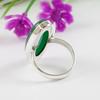 Natural Green Onyx Ring, 925 Sterling Silver Ring, Long Oval Ring, Handmade Ring, Cocktail Ring