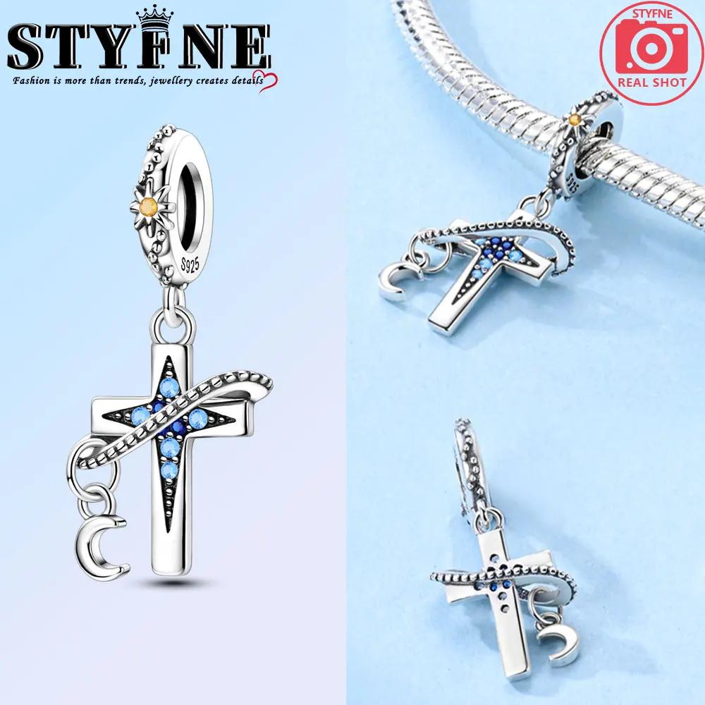 Classic Copper Holy Angel Cross Charms Beads Pendants For Women Fit Original Bracelets Diy Jewelry Gift
