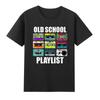 School Games List 80s Vintage Cassette Tape Music Tshirt