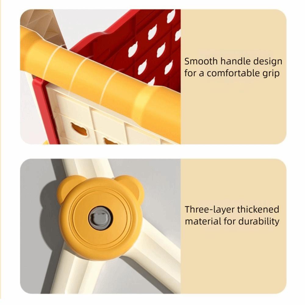 Mini Size Kitchen Playset Food Vegetables Supermarket Toy Shopping Cart Toy Learning Activity