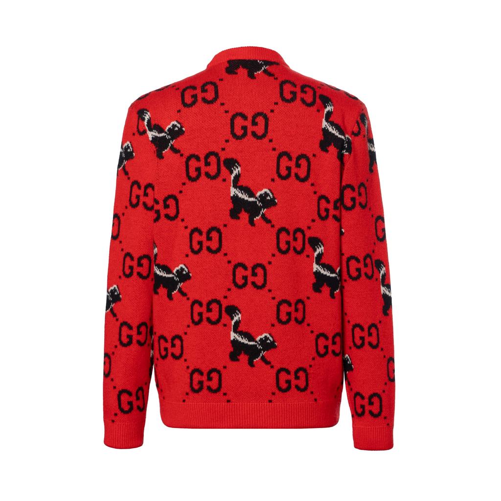 Gucci Gg Skunk Wool Knit Sweater 711576-XKCL2-6229