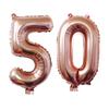 32 Zoll Gold Silber Zahlen Folienballons 10 20 30 40 50 60 70 80 90 Jahre Alt Kind Erwachsener Geburtstag Jubiläum Party Dekoration