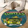 Teenage Mutant Ninja Turtles,tmnt Chair Mat Round Rug Office Carpet, Machine Washable, Non Slip, Suitable for Living Rooms, Bedrooms