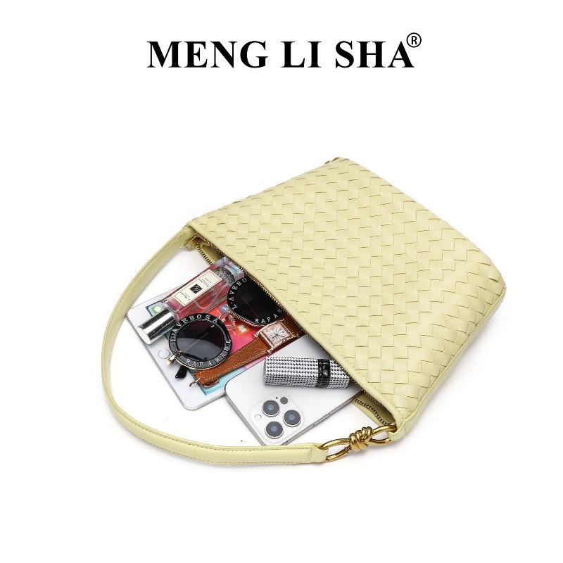 New niche high-end hand-woven shoulder messenger lunch box bag women's trend commuter casual versatile handbag