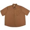 Suede Short Sleeved Shirt For Men In Summer, New American Retro Couple Half Sleeved Shirt, Loose And Trendy