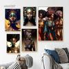 Beautiful African Woman Posters and Prints Canvas Painting Portrait Wall Art Pictures for Living Room Home Decoration No Frame