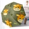 1pc Giraffe Pattern Automatic Folding Umbrella - Portable Collapsible Design, 8-Rib Iron Frame, Durable Fabric Yy251125204
