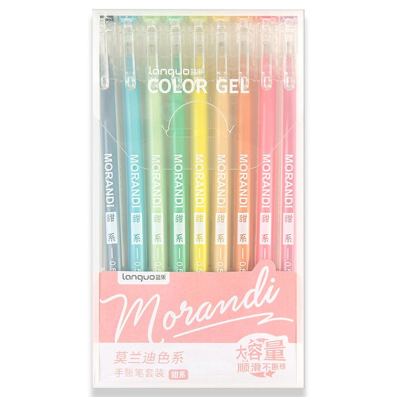 9-color Large-capacity Neutral Single-ended Highlighter Set Special Pen for Students Drawing Taking Notes and Marking Key Points