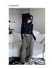 2024 Unisex Retro Scimitar Silhouette Wide-Leg Casual Overalls
