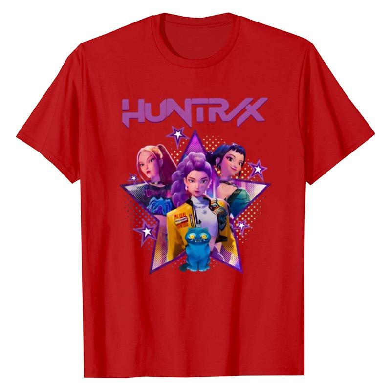 LUXEON Kpop Demon Hunters T Shirt Short SleeveT-shirt Cute Harajuku T Shirt